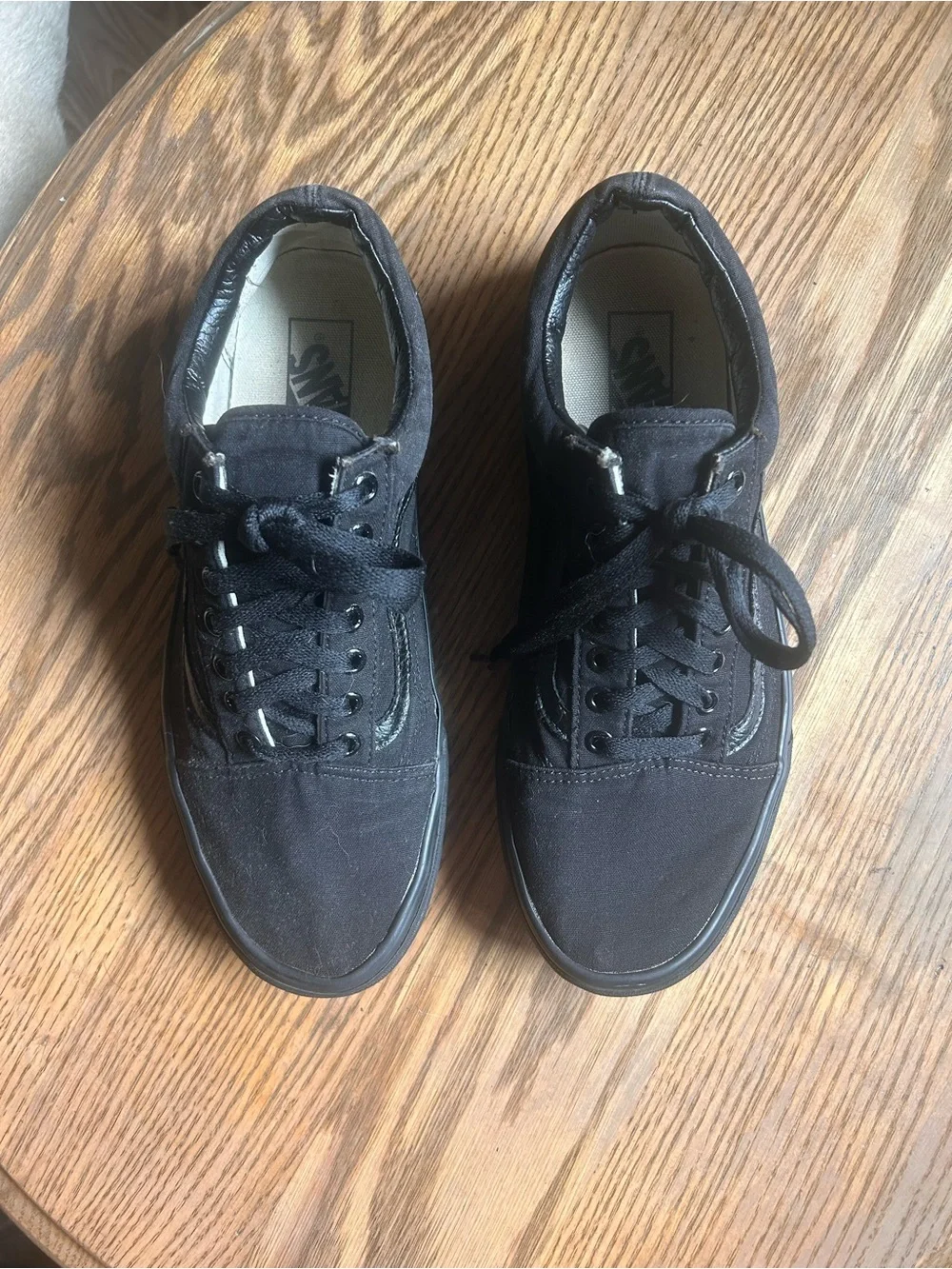 Vans Black Low-Top Canvas Sneakers